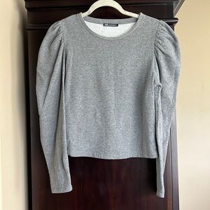 Zara Puff Sleeve Sweatshirt Size M